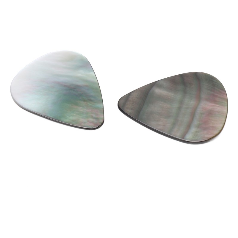 2PCS Set Guitar Picks Shell Teardrop Shaped Acoustic Guitar Picks