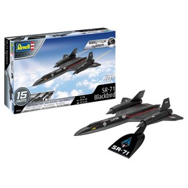 Revell Easy-Click Model Kit SR-71 Blackbird I Legendary USAF Spy Plane 1:144 I Detailed Easy Assembly Thanks to Plug-In System I No Gluing I For Model Building Beginners from 10