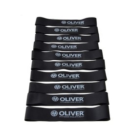 OLIVER Rubber-O Resistance Band Maximum Strength Set of 10 Fitness Booty Bands