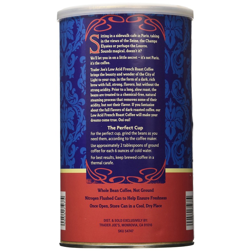 Trader Joe's Low Acid French Roast Coffee - 13 Oz.