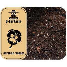 O-FarFarm Organic Potting Soil Mix 10qt for African Violets and All Indoor Flowering Houseplants