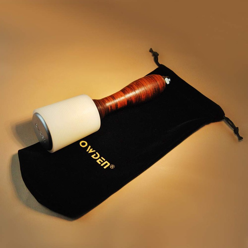 OWDEN Professional Leather Carving Hammer Nylon Head with Leather Grip