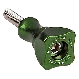 Fotodiox Pro GoTough Short Green Thumbscrew for GoPro Cameras - 25mm Green Aluminum Metal Bolt Knob with Stainless Screw - for Sport Camera Gopro Hero Hd, Hero1, Hero2, Hero3 and all GoPro Adapter Mounts and Extension Arms