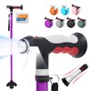 BigAlex Folding Walking Cane with Two Led Lights for Elderly