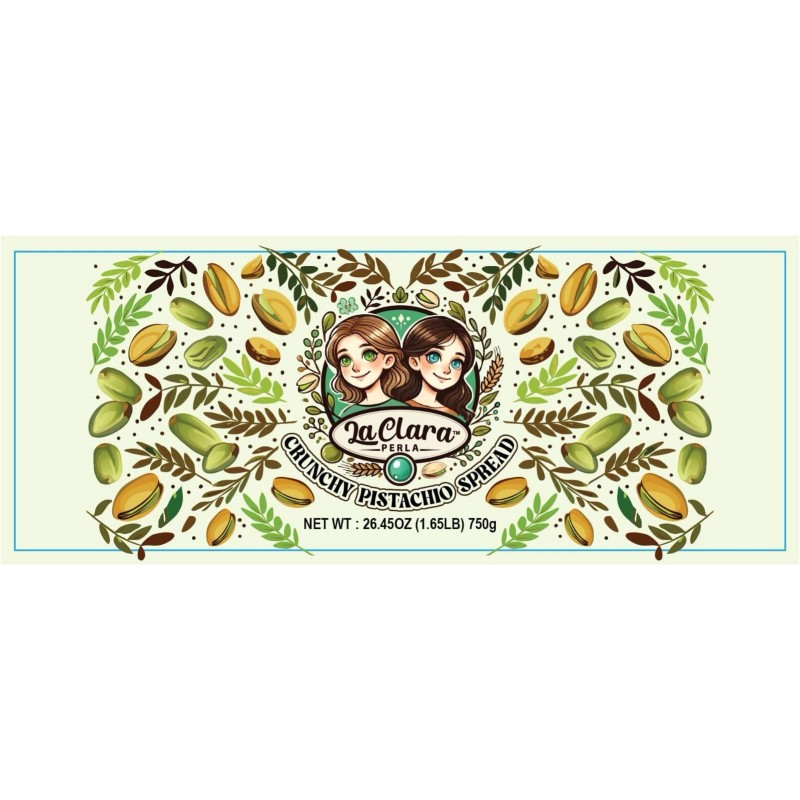 La Clara Perla Crunchy Pistachio Spread 26.54oz (750g)