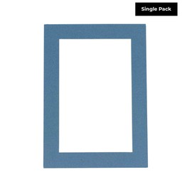 16x20 Mat Bevel Cut for 14x17 Photos - Acid Free Steel Blue Precut Matboard - for Pictures, Photos, Framing - 4-ply Thickness