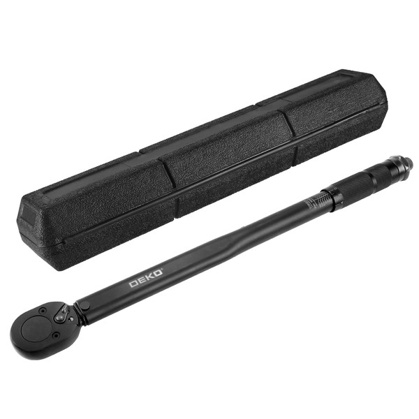 DEKOPRO 3/8 Inch Drive Dual-Direction Torque Wrench, 10-80 Ft-Lb &