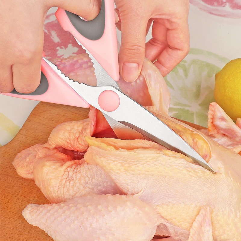 Vutyvve Kitchen Scissors, 3 Removable Kitchen Scissors, Stainless Steel Blades,