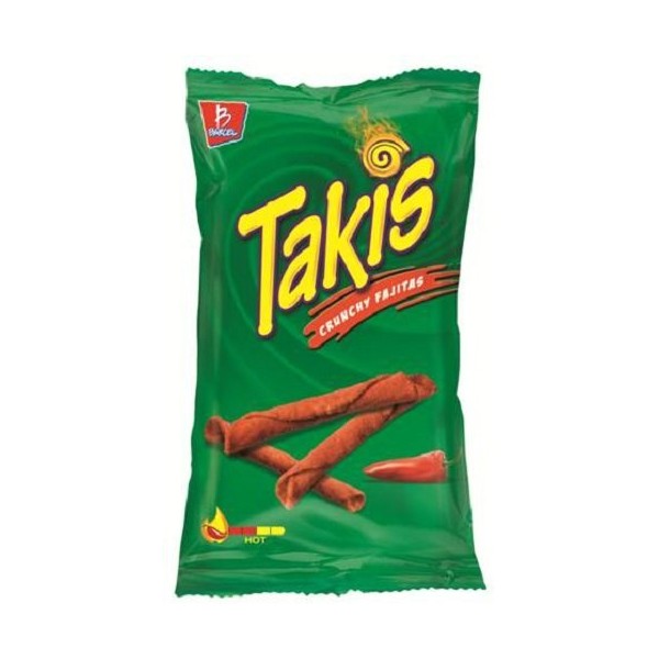 Takis - Crunchy Rolled Tortilla Chips – Crunchy Fajitas Flavor, 9.9 Oz