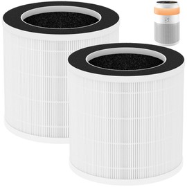 2 Packs Demi Replacement Filter Compatible with Afloia Demi Small Desktop Air Purifier, H13 True HEPA 360° 3-Stage Filtration for Home Office