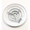 HBW 6" Round Ceiling Diffuser White Powder Coated with Outside