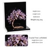 rockcloud Set of 2 Amethyst Crystal Tree Acrylic Decorative Bookends,