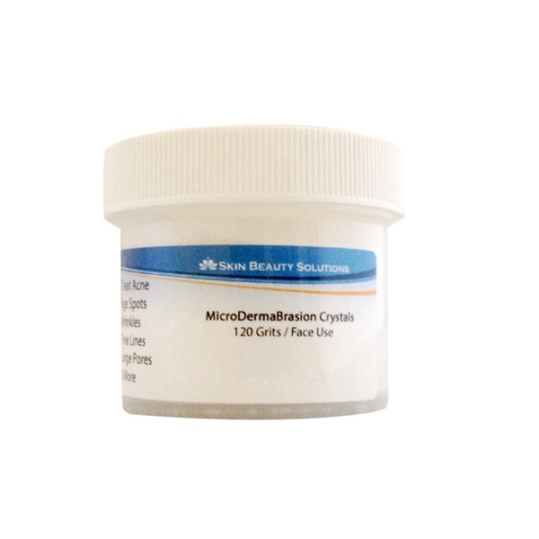 100% Pure Micro Crystals- 8oz / 240 grams for Face -120 grits, Pure White Micro Derma Brasion Aluminum Oxide Crystals