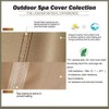 UCEDER Waterproof Hot Tub Cover -Outdoor Spa Cover Cap(Actual Size