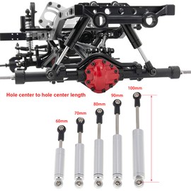 LAFEINA Built-in Spring Shock Absorber Damper for 1/10 RC Crawler Axial SCX10 90046 TRX-4 D90 Redcat Upgrade Part (4 PCS, 60mm)