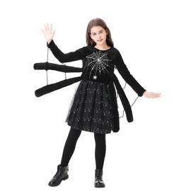 yolsun Girl Spider Costume for Cosplay Party（Small, 4-6Years）