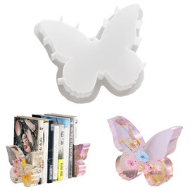 DIYBravo Large Butterfly Bookends Resin Mold 3D Butterfly Resin Molds Animal Silicone Mold Book Organize Mold Art Decor Home Ornament Epoxy Resin Casting Mold for Desktop Organizer DIY