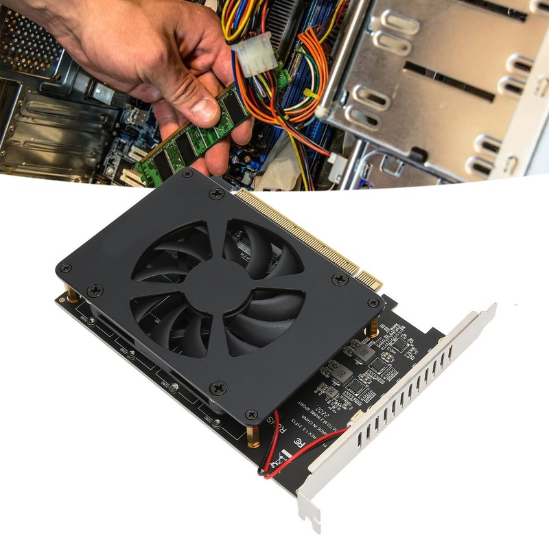 M.2 PCIE Adapter PCIe 4.0 X16 to 4 Port M.2