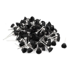 Sourcingmap 100 Pcs 2.3mm Shank 15mm Cup Shape Nylon Wire Polishing Brush for Rotary Tool