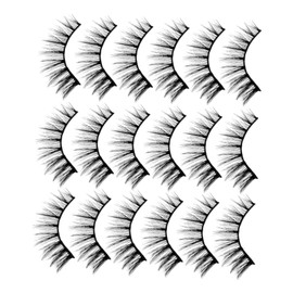 TOVINANNA Fluffy Lash Extension Kit 14 Pairs Natural Eyelashes Long Curly False Lashes for Beauty Enhancement