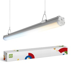 ASD 4FT LED Vapor Tight Light Fixture - 32W/48W/56W 120-277V 3500/4000/5000K Selectable Dimmable Vapor Proof Lighting, Seamless Linkable Commercial Wall Light, Walk in Freezer, UL DLC