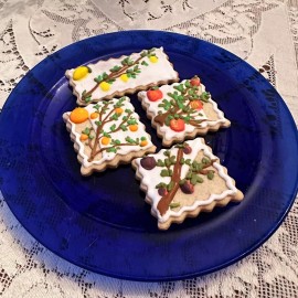 Homemade Gluten Free Sugar Cookies w Royal Icing - Beautiful Fruit Trees  HOMEMADE