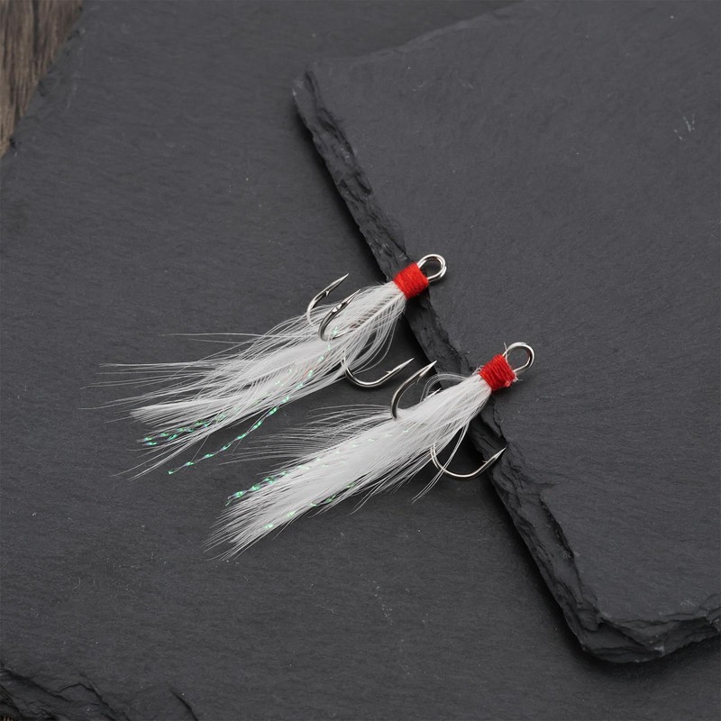 SG Store 30PCs High-Carbon Steel Treble Fishing Hook Three-claw Anchor