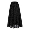 Verdusa Women's Y2k Gothic Flowy Skirts Boho Floral Print Mesh