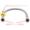 CM Hardware 2pcs 50CM Flexible Pipe Stainless Braided Tube Connection