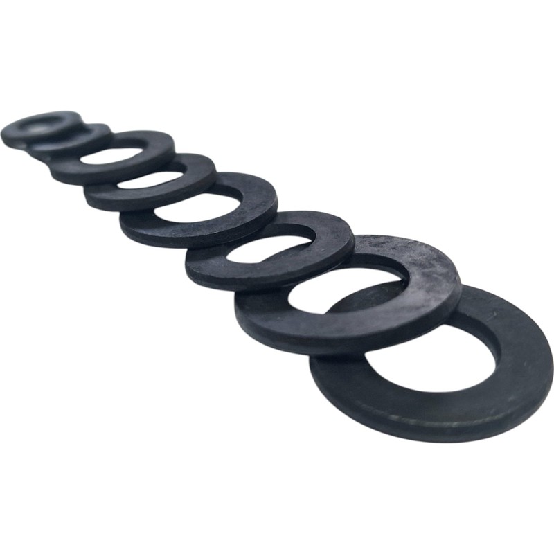 M10 Black Stainless Steel Form A Washers Blackened Washer (pack