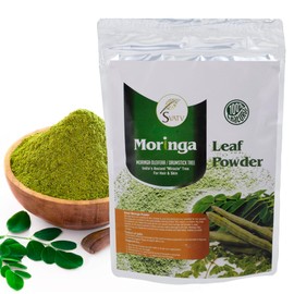 SVATV Natural Moringa Powder (Moringa Oleifera Leaf Powder) | Rich in Antioxidants and Immune Vitamin | Moringa Tea- (227g, 0.5 lbs, 8 Ounces)