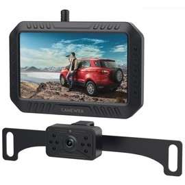 VASTEND Wireless Reversing Cameras, 5 Inch 1080P Monitor, DIY Installation Reversing Camera, IP69K Waterproof Reversing Camera System for Car, Van, SUV, Truck, RV