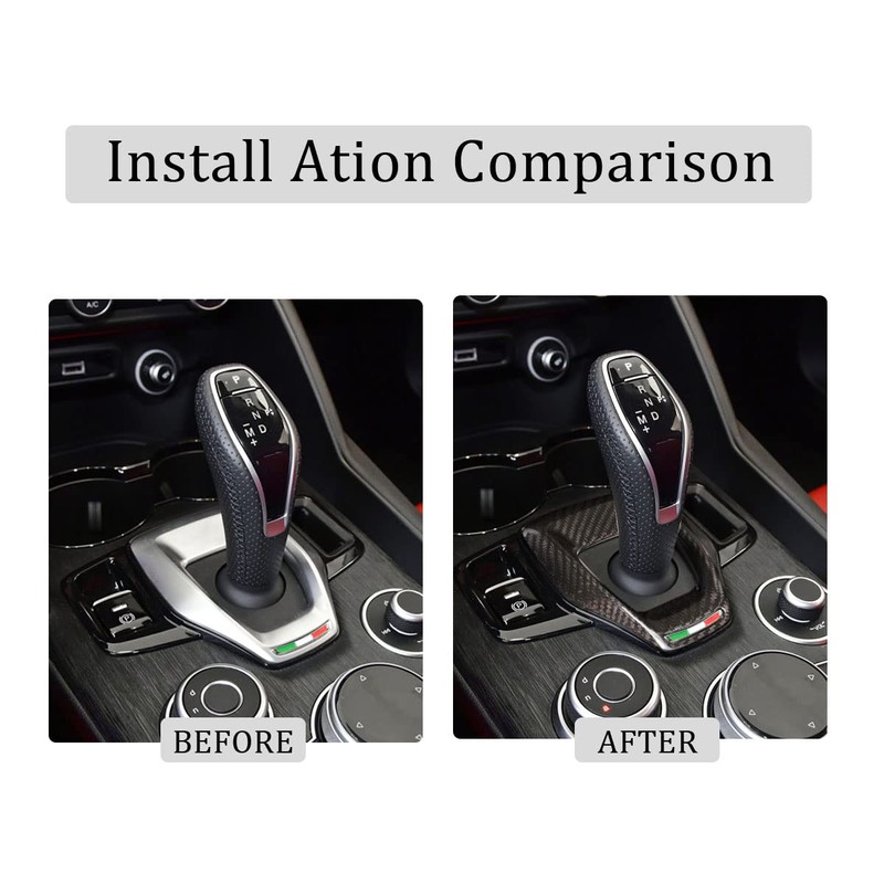 TOYCIDFG Car Gear Shift Knob Panel Cover Trim Frame for