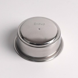 51mm Coffee Pressure Filter Basket Strainer for Cecotec/Casabrews CM5418 Portafilter 51mm - Double Wall Filter Basket - 2 Cups