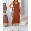BTFBM Women Fall Knit Sweater Dress Set Bodycon Slit Midi