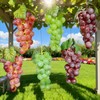 UMPE Artificial Grapes 6 Bunches, Fake Grapes, Realistic Burgundy Purple