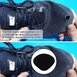 Weilin 12 Pcs Shoe Heel Repair, Trainer Heel Lining Repair Sneaker Shoe Kit Heel Protectors for Most Types of Shoe (Black)