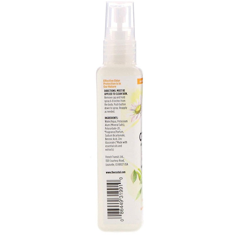 Crystal Essence Mineral Deodorant Spray, Chamomile & Green Tea 4