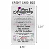 Alotozo 1 Year Wedding Anniversary Card - Engraved Wallet Card