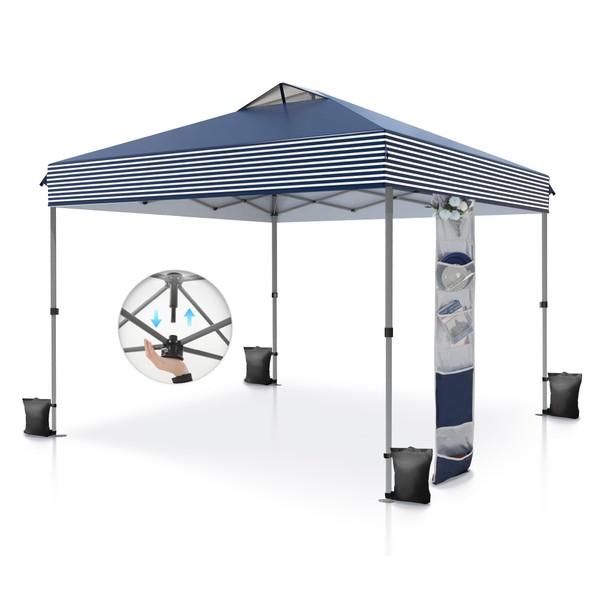 PHI VILLA 10x10 Pop Up Canopy Tent Instant Portable Shelter