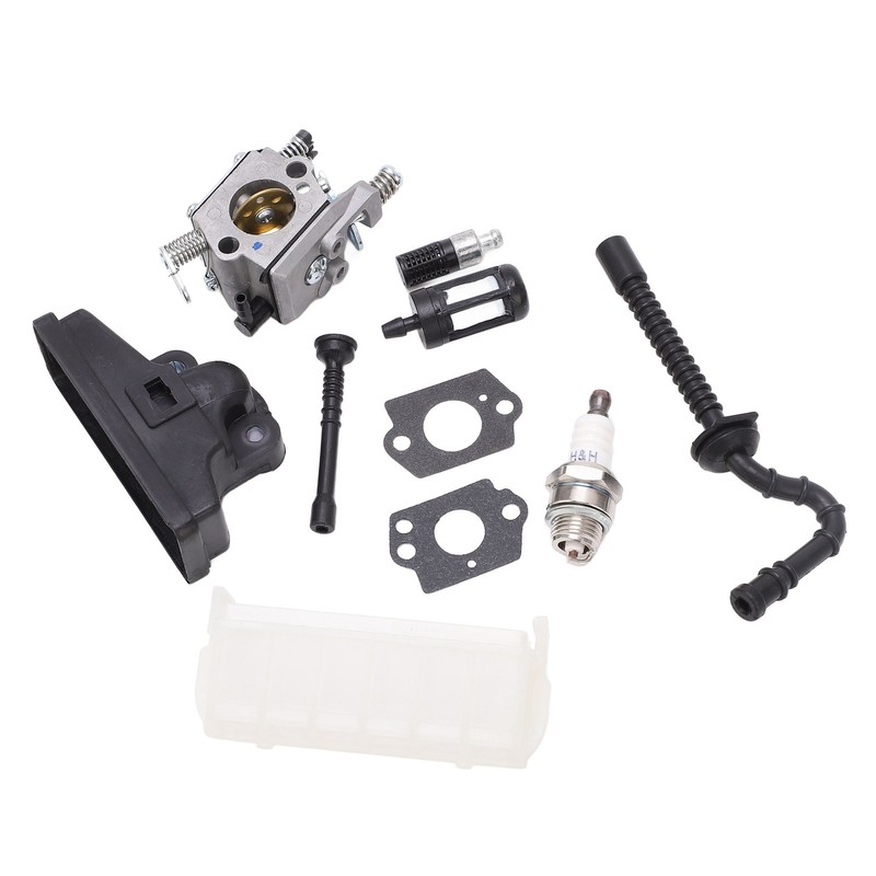 Carburetor Kit Strong Sparking Plug Air Filter Fuel Line Strainer