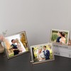 Gold Floating Picture Frame 7x5'' Set of 2(Horizontal) for Picture