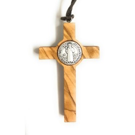 San Benedetto Cross Olive Wood Height 7 cm Mod.1