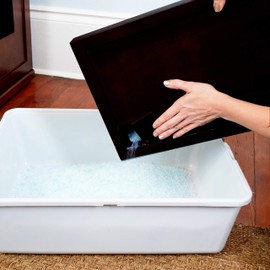 THE REFINED FELINE Litter Catch, Easy to Empty, Complements Wood Cat Litter Box Cabinet Enclosures