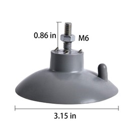 HSTECH (4 pcs) French Fry Suction Cup Feet for Industrial Commercial French Fry Cutter