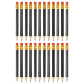 PATIKIL 72 Pieces Half Golf Pencils, 4" Mini Pre Sharpened Pencils #2 HB Short Graphite Pencils Bulk with Eraser for Golf Classroom Teacher Office Supplies, Black