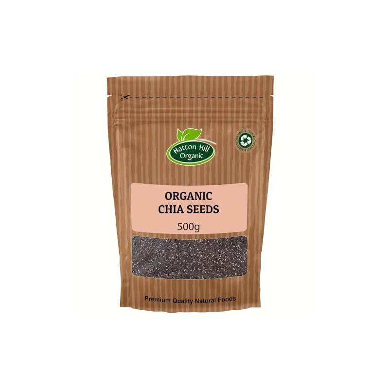 Organic Chia Seeds 500g by Hatton Hill Organic | Superfood