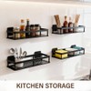 BIUFANTASI 2pc Wall Mounted Floating Shelf, Detachable Storage Rack,No Drill