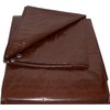 20x40 Brown/Black Heavy Duty 8-9 Mil Tarp, Weatherproof, Multi-Purpose, Poly