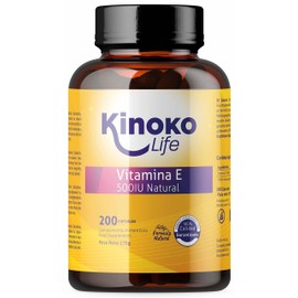 Vitamin E 500 IU | 200 Capsules | 100% Fat Soluble and Pure | Heavy Metal Free | Contains No Soy | Immune System, Protects Our Skin and Heart | Gluten Free | No Magnesium Stearate